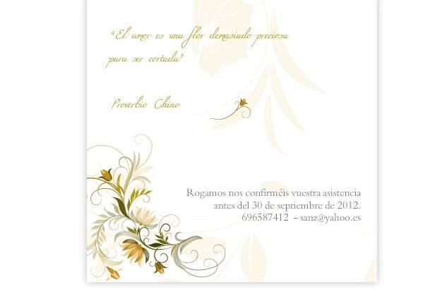 Invitaciones de boda personalizadas