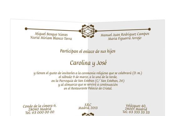 Invitación clásica