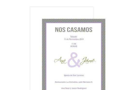 Invitaciones de boda vintage