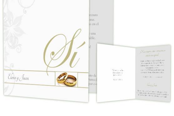 Invitación Boda Blanca