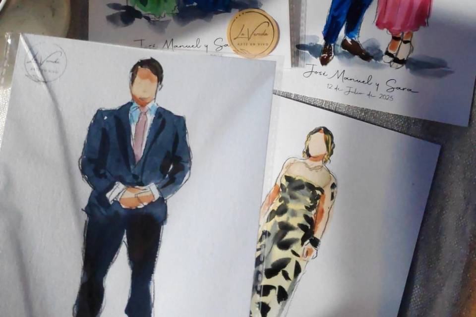 Bocetos rápidos de invitados