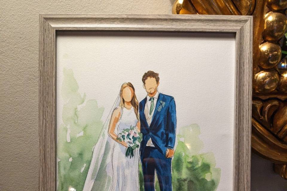 Retrato especial novios