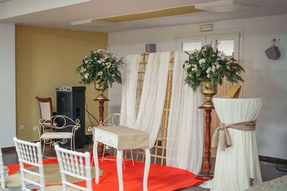 Boda civil interior