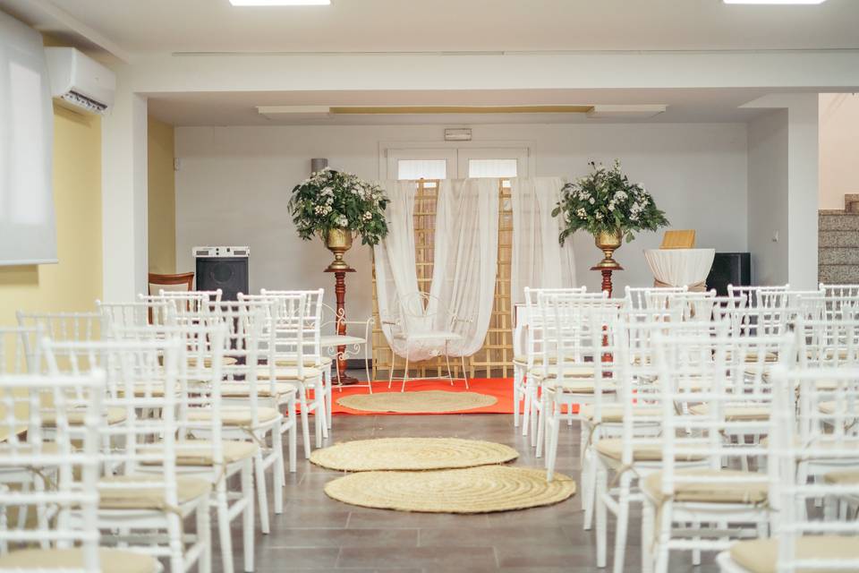 Boda civil interior