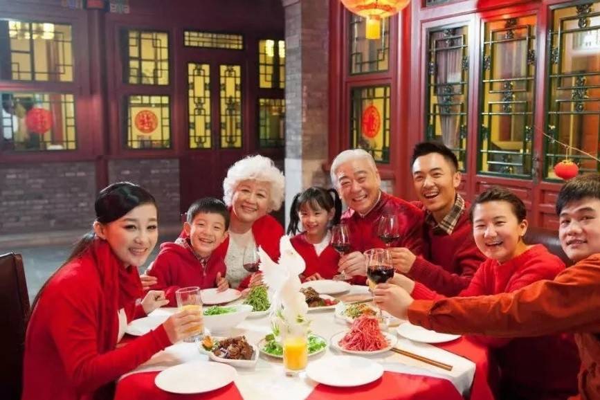 China, Cena en una familia