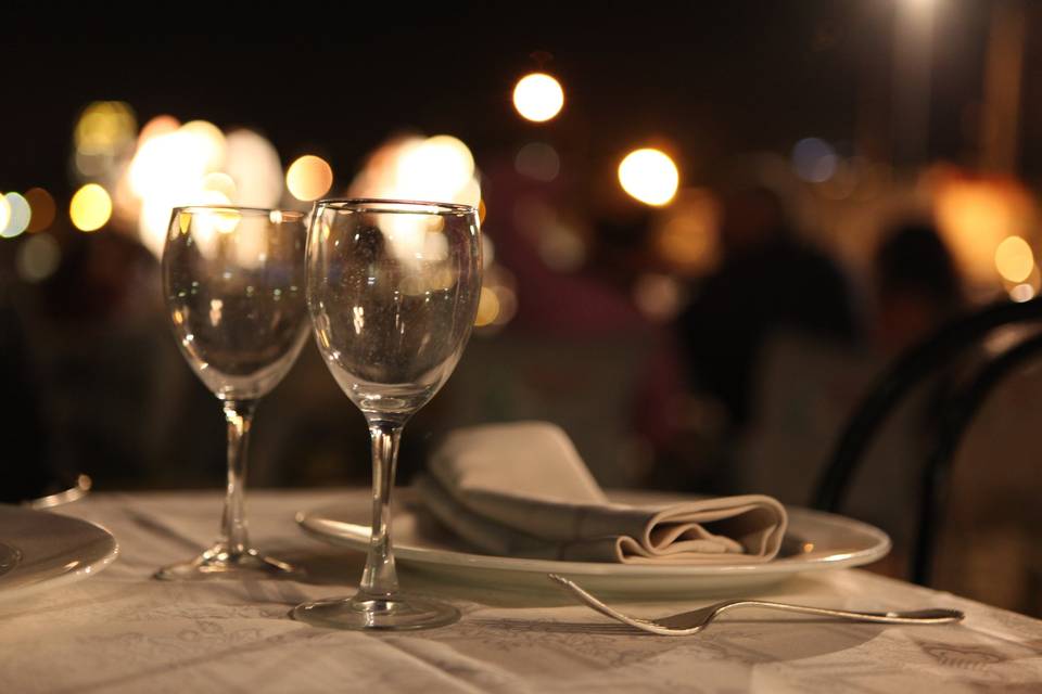 Detalles de la cena