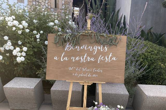 Cartel de bienvenida