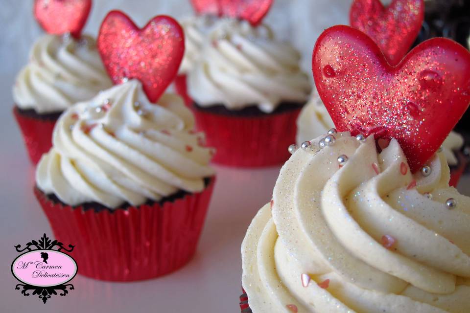 Cupcake enamorados