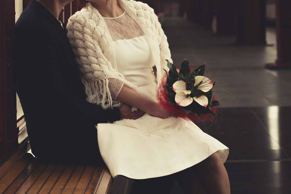 Boda en la estacíon de tren