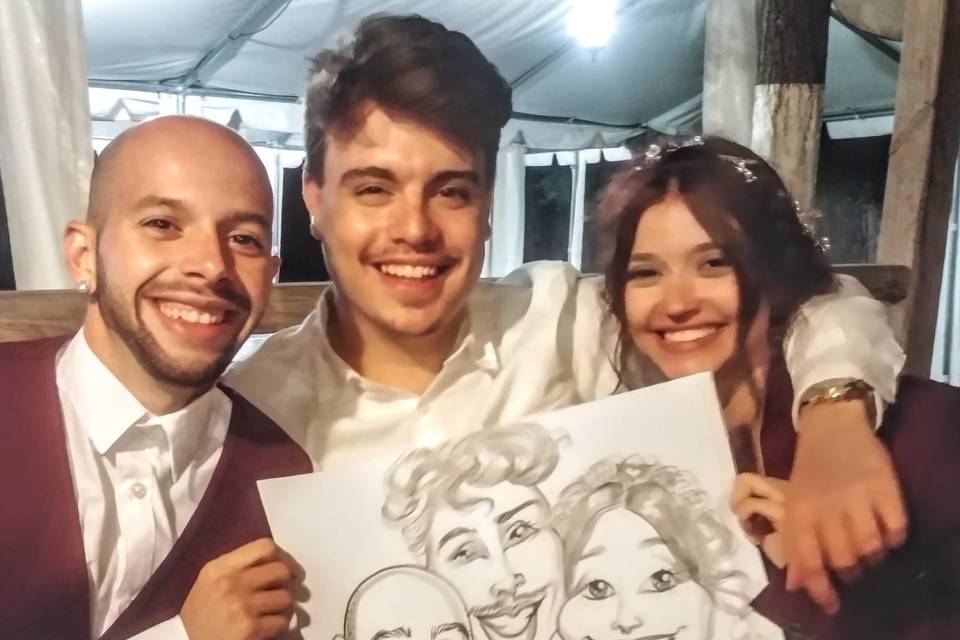 Caricatura de amigos