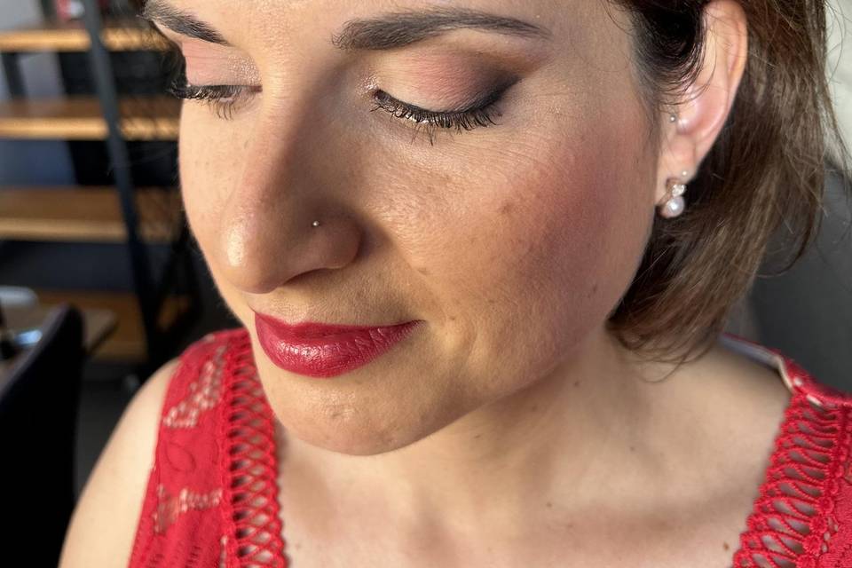 Maquillaje de invitada tonos tierra