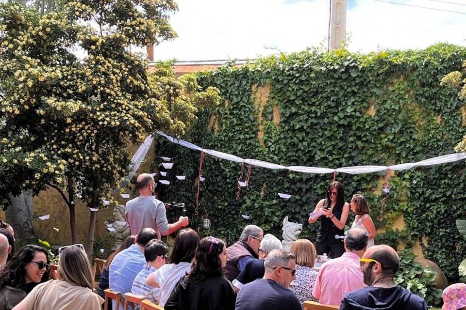 Boda en el jardín