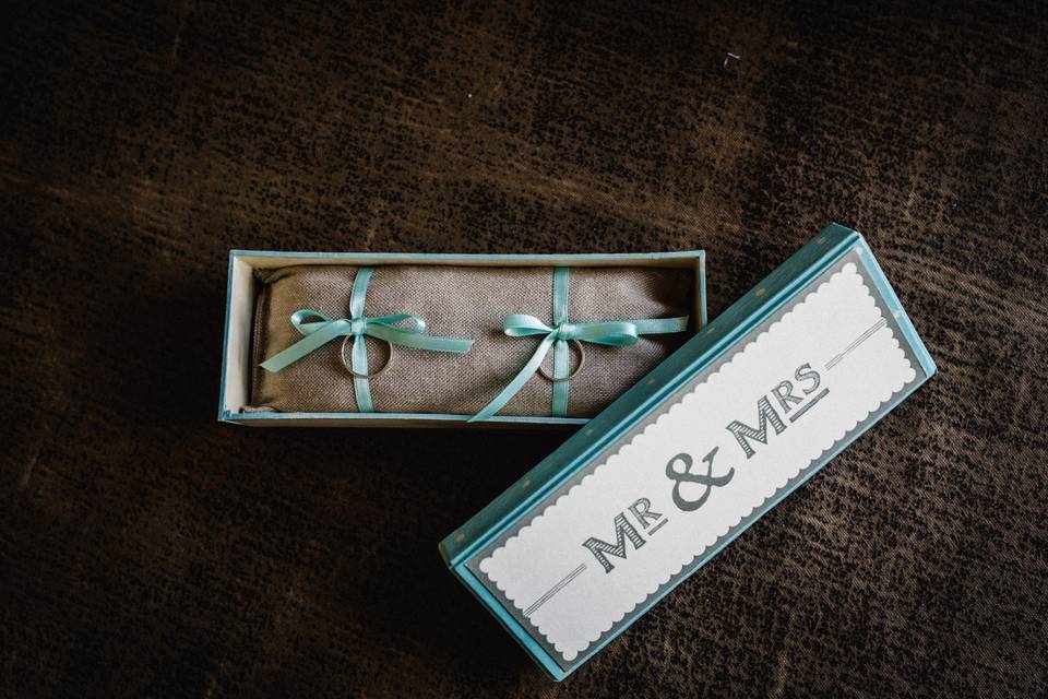 Caja de anillos Mr & Mrs
