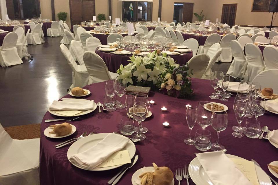 Cena en salón