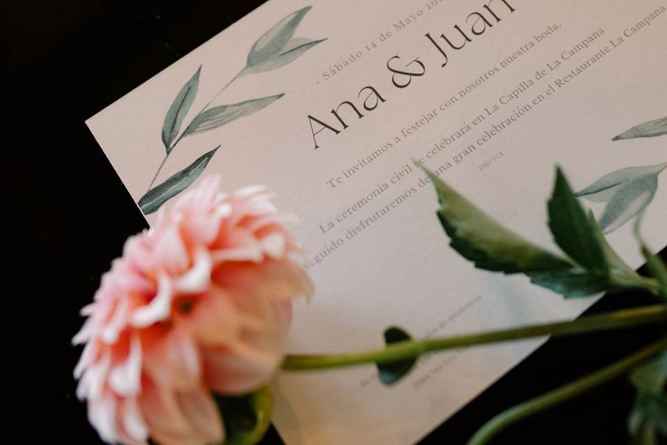 Invitación floral