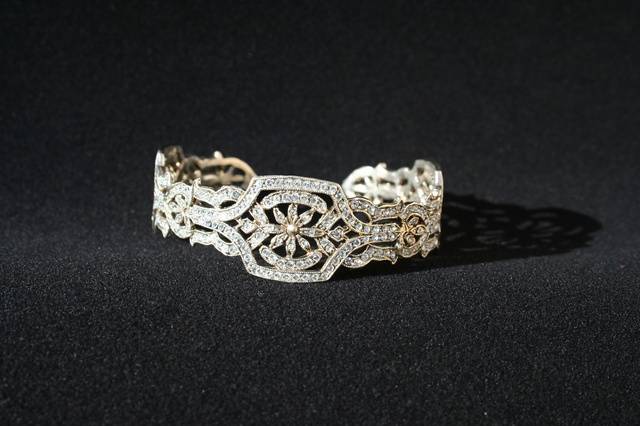 Brazalete de novia de plata