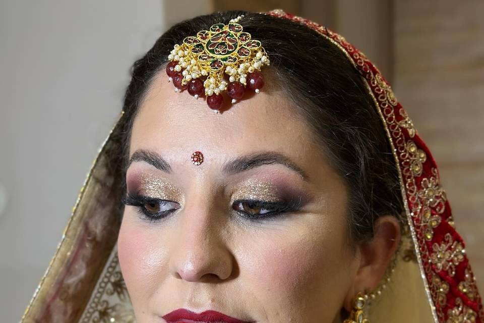 Maquillaje boda India