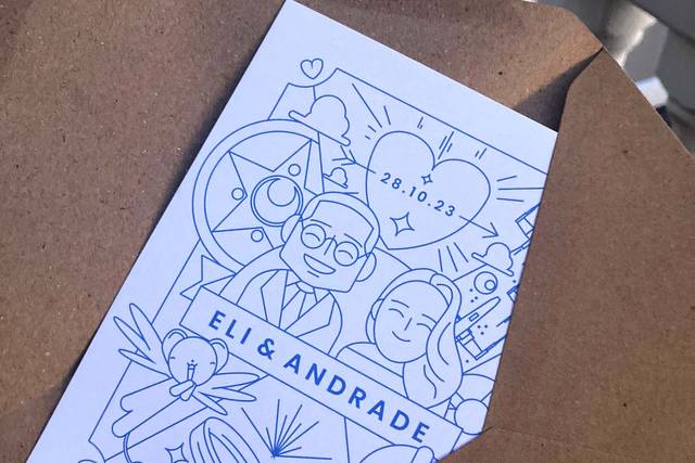 Invitación y sobre