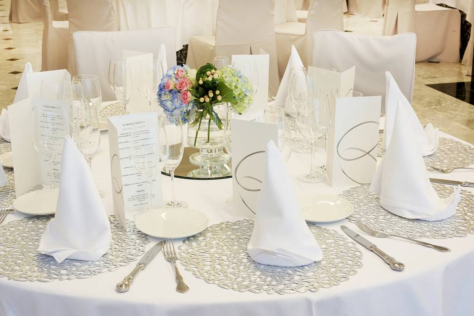 NH Collection detalle banquete de boda