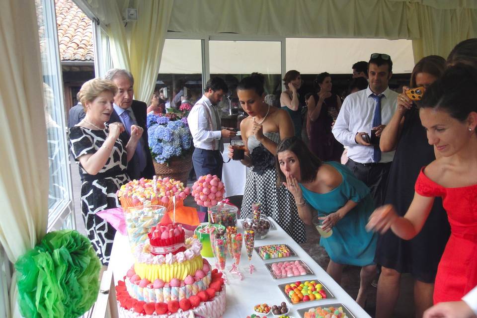 Candy bar de boda en Golf Donosti