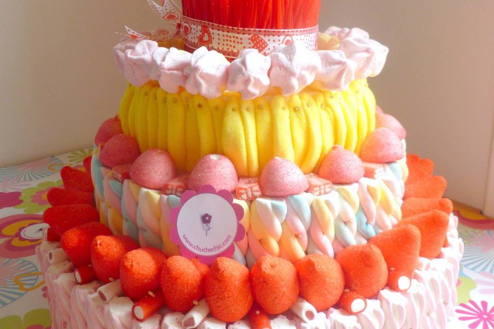 Tartas de chuches 4 pisos