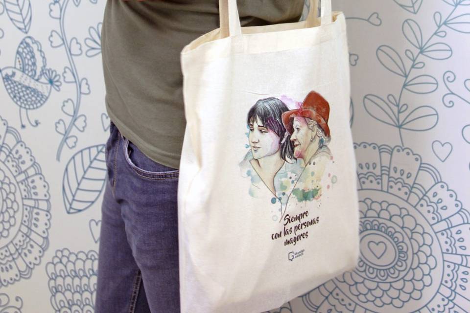 Bolsa de tela de algodón