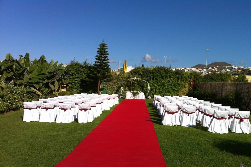 Zona para la ceremonia