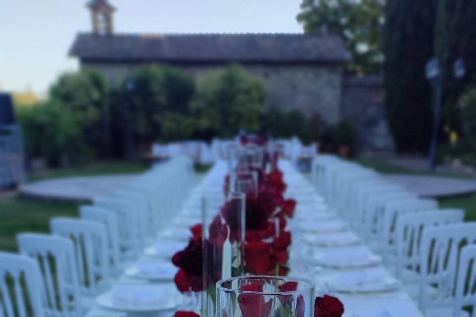 Mesa boda en roma