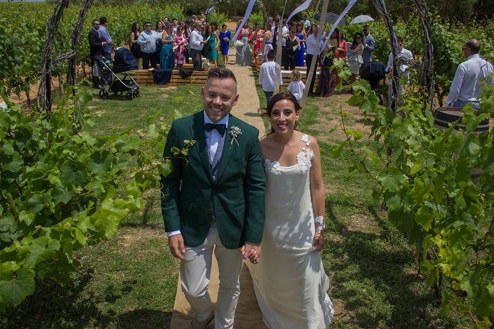 Los novios casados