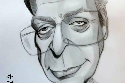 Caricatura de Michael Caine