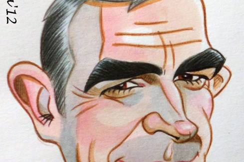 Caricatura de Sean Connery