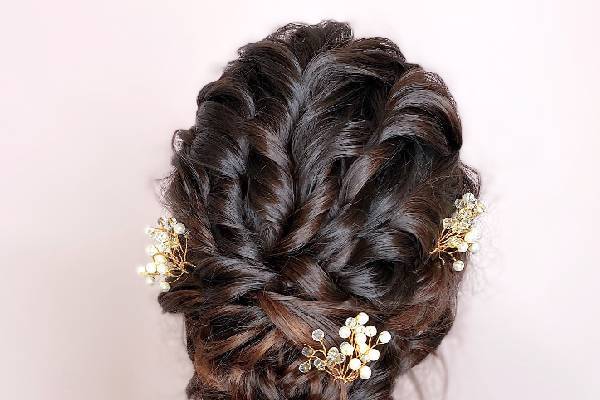 Trenza boho de novia