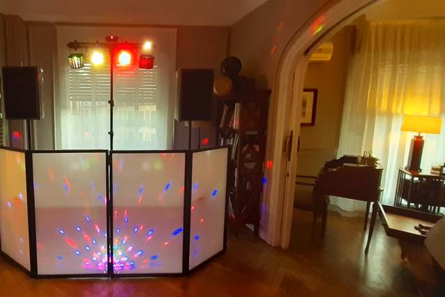 Cabina DJ Top Pro y barra T