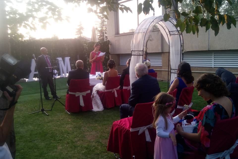 Ceremonia civil en Hotel Novohotel