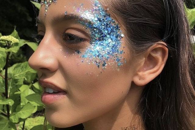 Glitter en gel hipoalergénico