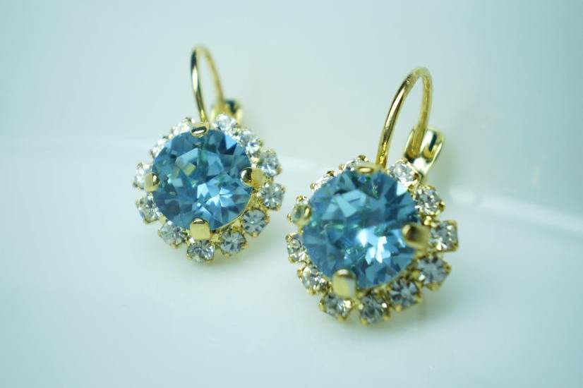 Pendientes Aquamarine Rhines