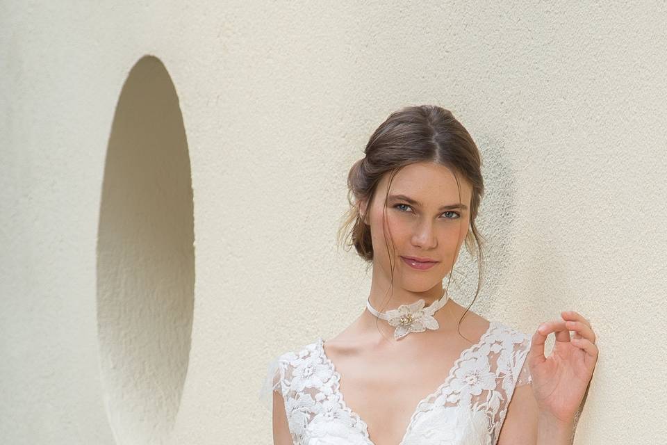 Vestido de novia Boho bordado