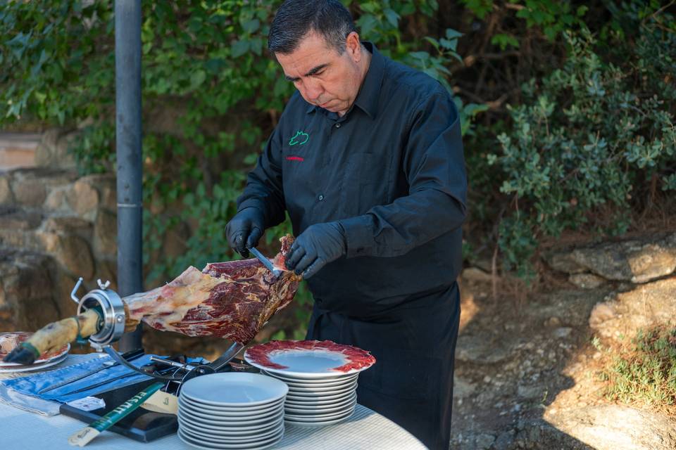 Corte jamón servicio profesional