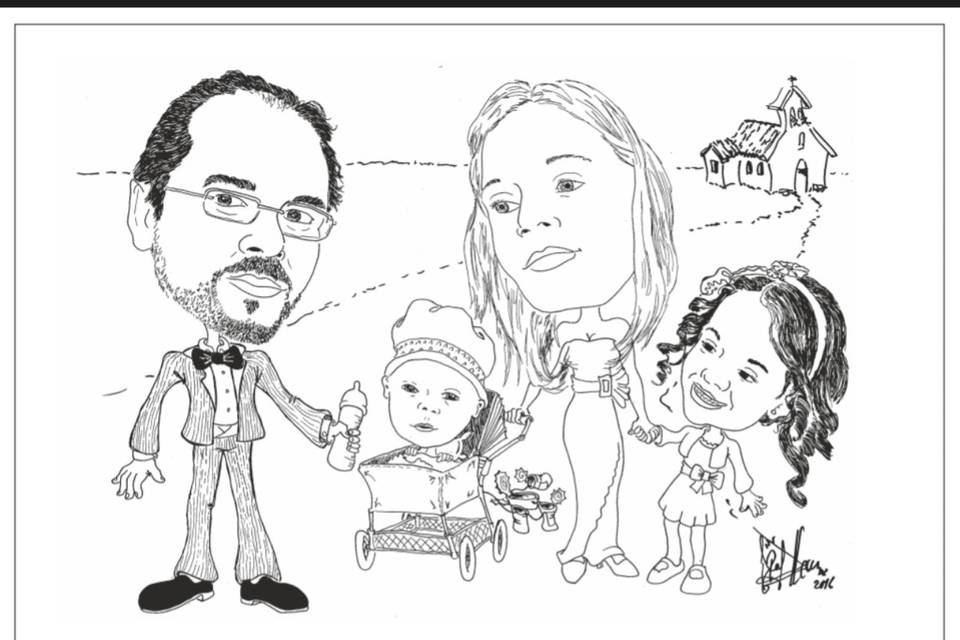 Caricatura de familia