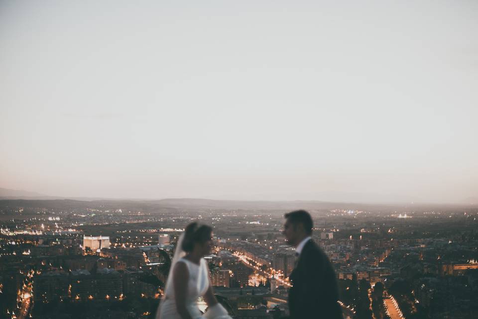 Atardecer sobre la ciudad