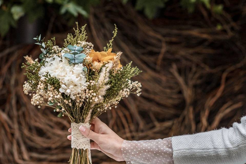 Ramos de novia de flores preservadas