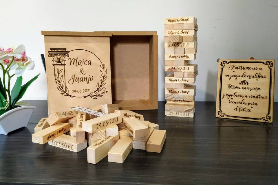 Jenga personalizado para firmas