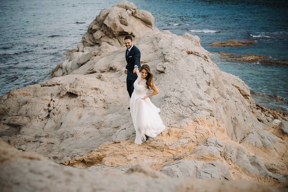 Postboda romántica