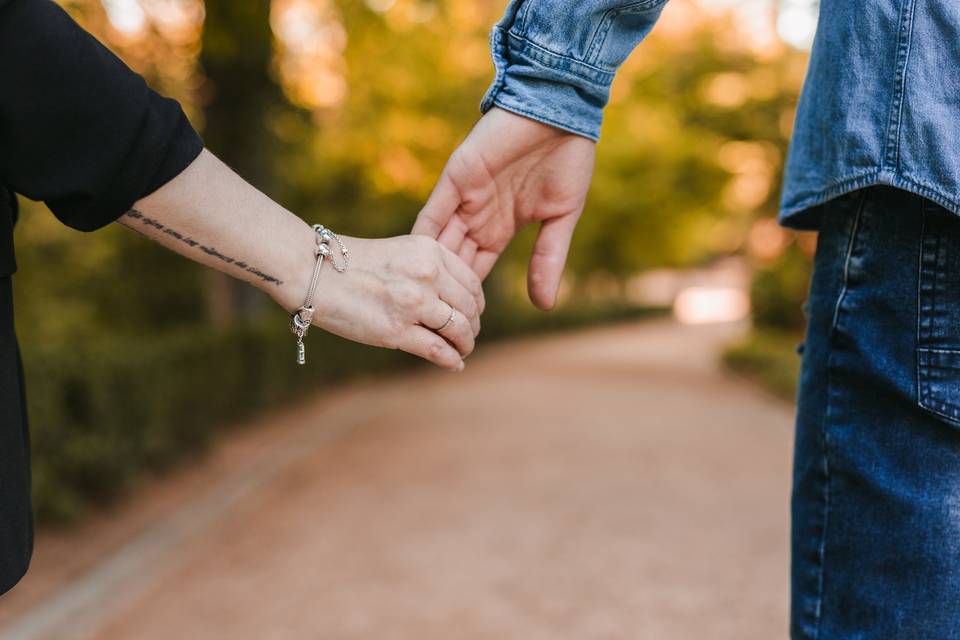Cogida de mano preboda Madrid