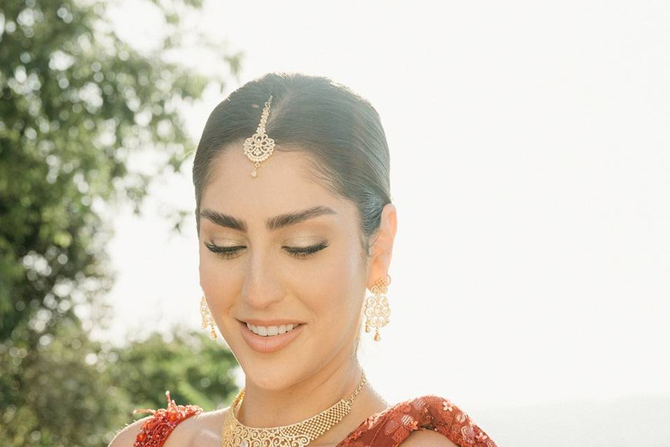 Indian bridal glam