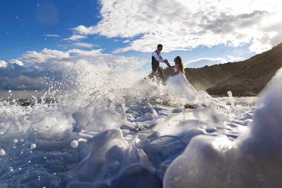 Postboda en la playa