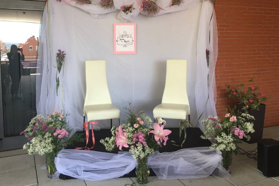 Ceremonia personalizada en el hall