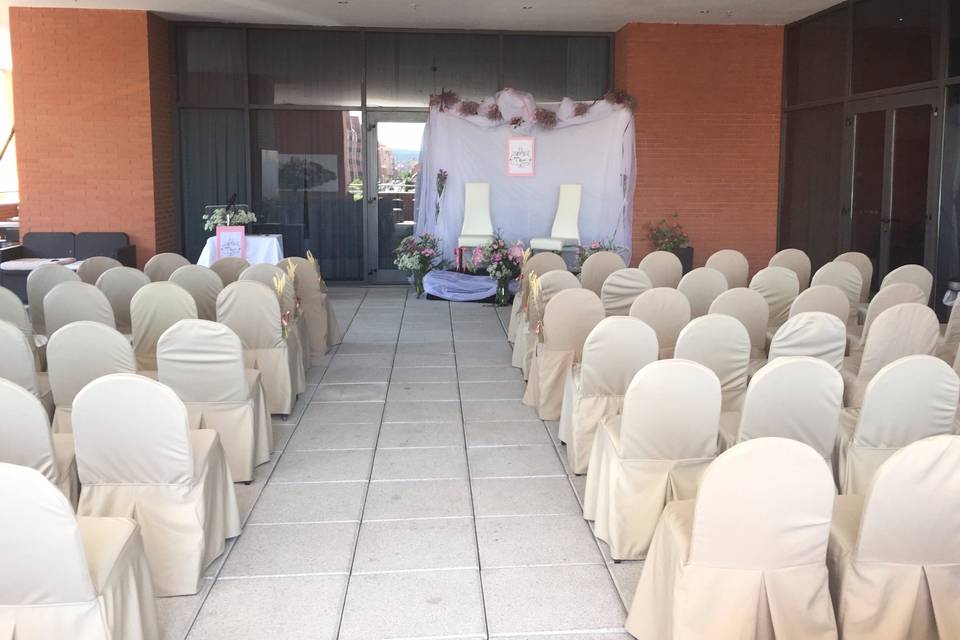 Ceremonia personalizada en el hall