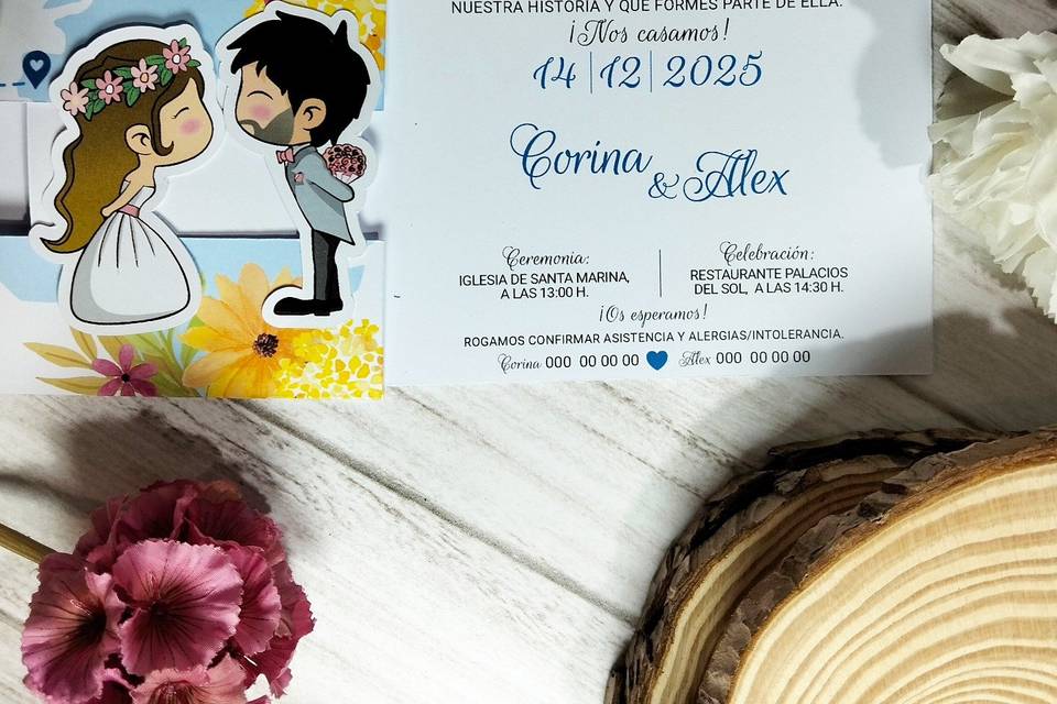 Invitación de boda vije