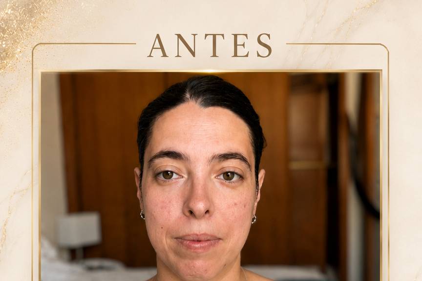 Invitada de boda antes vs desp